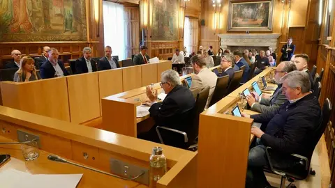 La Diputación de León celebra pleno ordinario. Foto: Campillo.