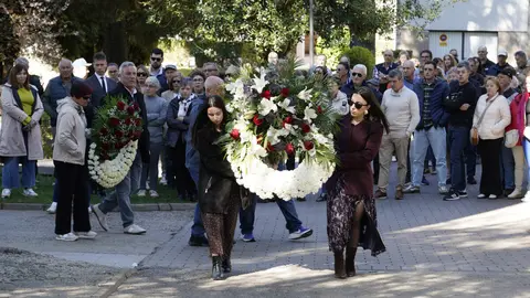 Homenaje del Ayuntamiento de Villablino (León) a los mineros fallecidos en el accidente de Cerredo (Asturias). Foto: César Sánchez.