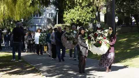 Homenaje del Ayuntamiento de Villablino (León) a los mineros fallecidos en el accidente de Cerredo (Asturias). Foto: César Sánchez.