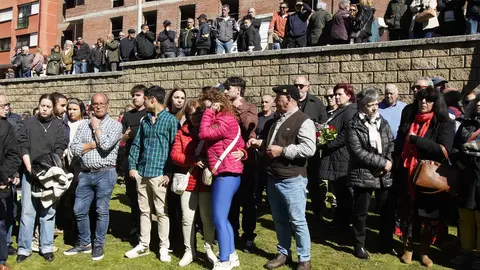 Homenaje del Ayuntamiento de Villablino (León) a los mineros fallecidos en el accidente de Cerredo (Asturias). Foto: César Sánchez.
