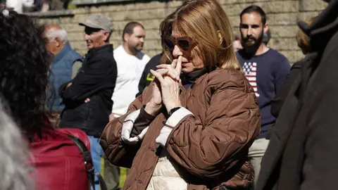 Homenaje del Ayuntamiento de Villablino (León) a los mineros fallecidos en el accidente de Cerredo (Asturias). Foto: César Sánchez.