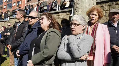 Homenaje del Ayuntamiento de Villablino (León) a los mineros fallecidos en el accidente de Cerredo (Asturias). Foto: César Sánchez.