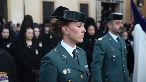 La cofradía centenaria de Minerva y Vera Cruz recorre León con siete de sus trece pasos en la cita central del Miércoles Santo. Foto: Isaac Llamazares.