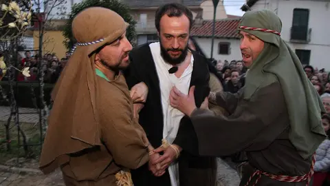 Medio siglo de pasión viviente en Jiménez de Jamuz. Fotos: Peio García