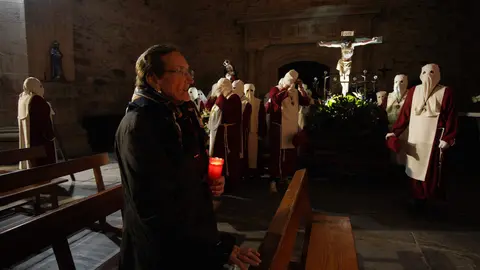 Procesión de la Pasión de Carracedelo. Foto: César Sánchez.