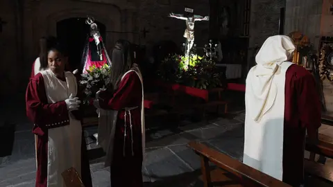 Procesión de la Pasión de Carracedelo. Foto: César Sánchez.