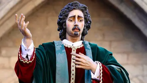 La Real Hermandad de Jesús Divino Obrero organiza la procesión del Encuentro de la Semana Santa de León. Foto: Campillo.