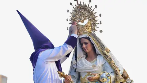 La Real Hermandad de Jesús Divino Obrero organiza la procesión del Encuentro de la Semana Santa de León. Foto: Campillo.