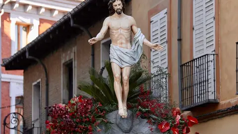 La Real Hermandad de Jesús Divino Obrero organiza la procesión del Encuentro de la Semana Santa de León. Foto: Campillo.