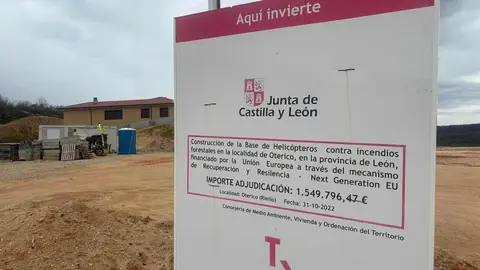 Izquierda Unida ha denunciado el “retraso inaceptable” en la puesta en marcha de la base de helicópteros contra incendios proyectada en Oterico, en la provincia de León.