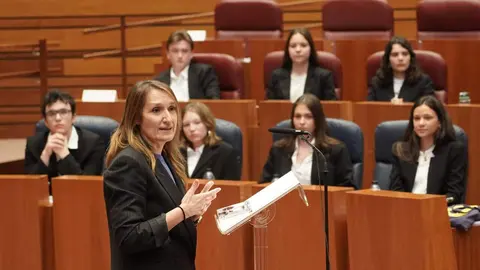 El IES Valles del Luna de Santa María del Páramo se ha proclamado vencedor en la categoría de Bachillerato de la X edición de la Liga de Debate de Castilla y León, celebrada en la sede de las Cortes autonómicas. Fotos: Leticia Pérez