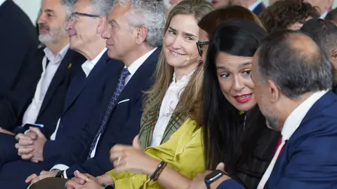 La vicepresidenta tercera del Gobierno y ministra de Transición Ecológica y Reto Demográfico, Sara Aagesen, durante la inauguración de la tercera edición del Encuentro Nacional de la Red de Centros de Innovación Territorial que se celebra en Ponferrada. Foto: César Sánchez.