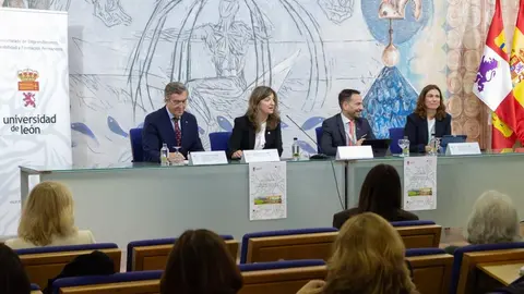 La Universidad de León acoge las XIII Jornadas de Observatorios de Empleo Universitario de CRUE que reúne a responsables universitarios y expertos en empleo de todo el país para compartir datos, experiencias y buenas prácticas orientadas a reforzar la conexión entre formación superior y mercado laboral. Foto: ULE.