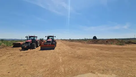 El proceso de expansión del Parque Tecnológico de León continúa ejecutándose sobre el terreno en la pedanía de Oteruelo con trabajos visibles desde finales del pasado año, aunque paralizados en determinados momentos por la adversa climatología.
