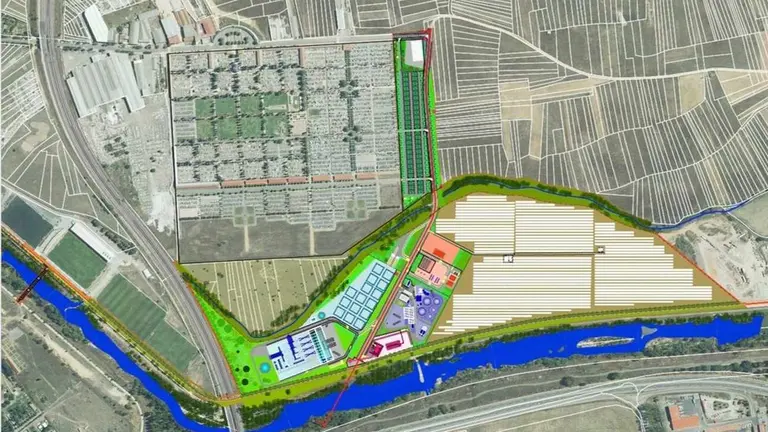 Imagen de la planta de producción de energía en la barriada de Puente Castro.