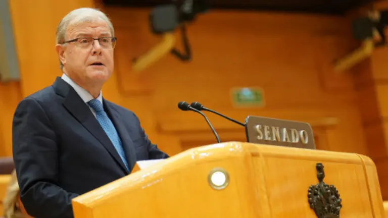 Antonio Silván, durante una intervención en el Pleno del Senado.