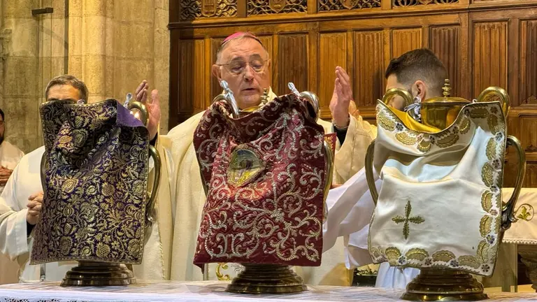 El obispo de León Luis Ángel de las Heras.