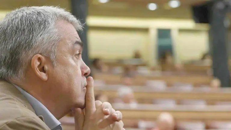 Santos Cerdán, en el Congreso de los Diputados