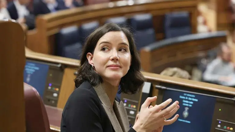 Andrea Fernández, en el Congreso de los Diputados.