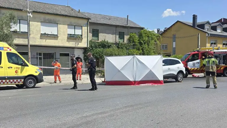 Imagen del lugar del accidente en una fotografía del periódico local Bierzo Digital.