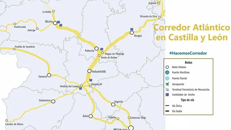Las mejoras logísticas que afectan a León se limitan a la Alta Velocidad.