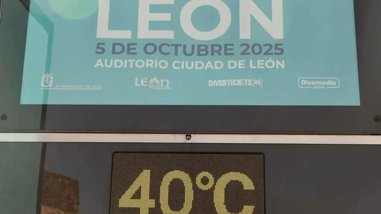 Altas temperaturas en la capital leonesa