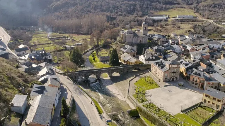 Imagen aérea de Molinaseca