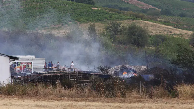 Incendio en Villafranca del Bierzo (León)