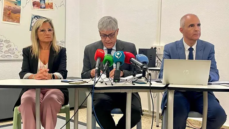 Eduardo Diego, subdelegado de la Junta, durante la presentación curso escolar 2025-26.