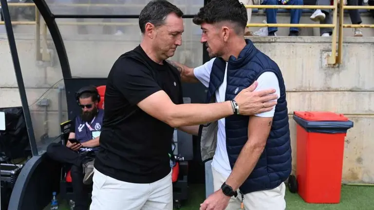 Raúl Llona, momentos antes del inicio del partido.