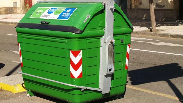 Imagen de un contenedor de basura.