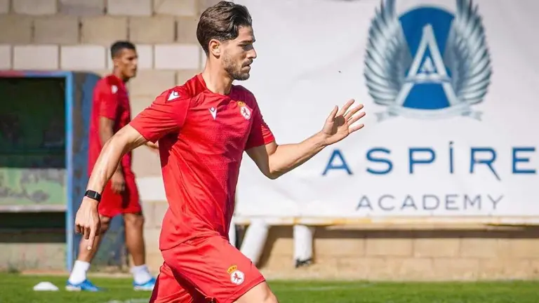 Tomás Ribeiro, durante un entrenamiento.