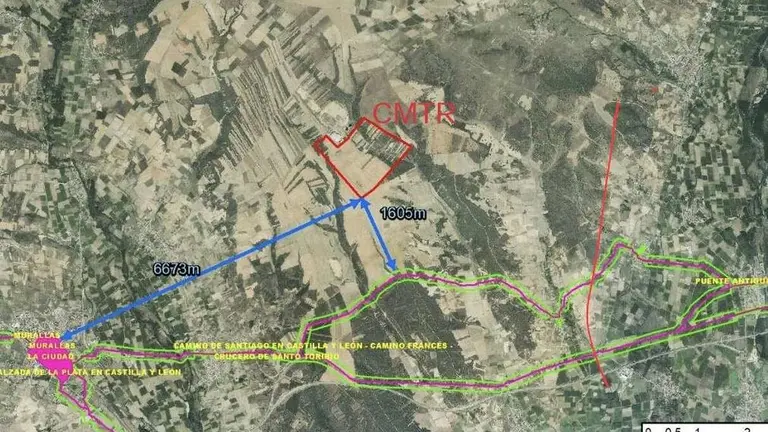 Imagen de la zona en la que se pretende instalar el macrovertedero.