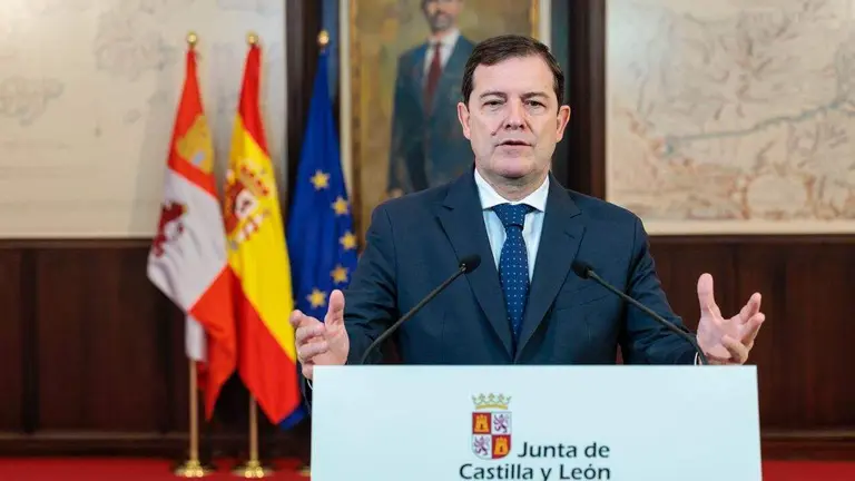 El presidente de la Junta, Alfonso Fernández Mañueco, realiza una declaración institucional para tratar el tema de la Ley de Presupuestos para 2026