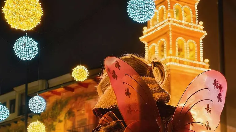 Cartel promocional de las fiestas de Navidad en Ponferrada.