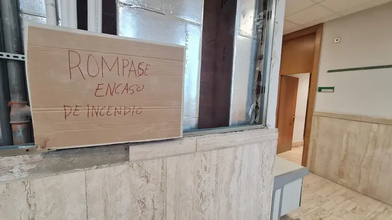 Imagen del interior de los Juzgados de Le&oacute;n.