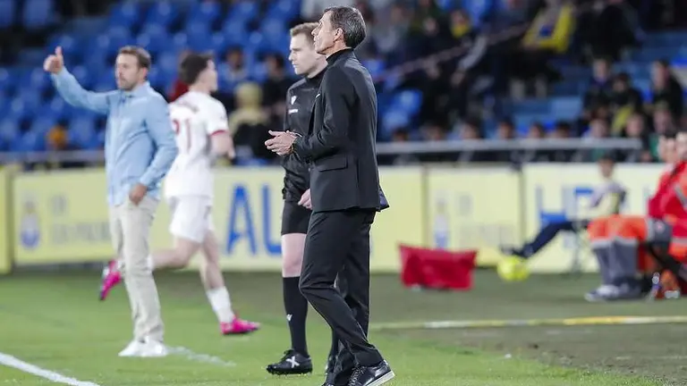 Ziganda, durante un lance del partido.