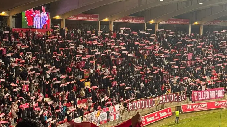 La afici&oacute;n de la Cultural, en el Reino de Le&oacute;n.