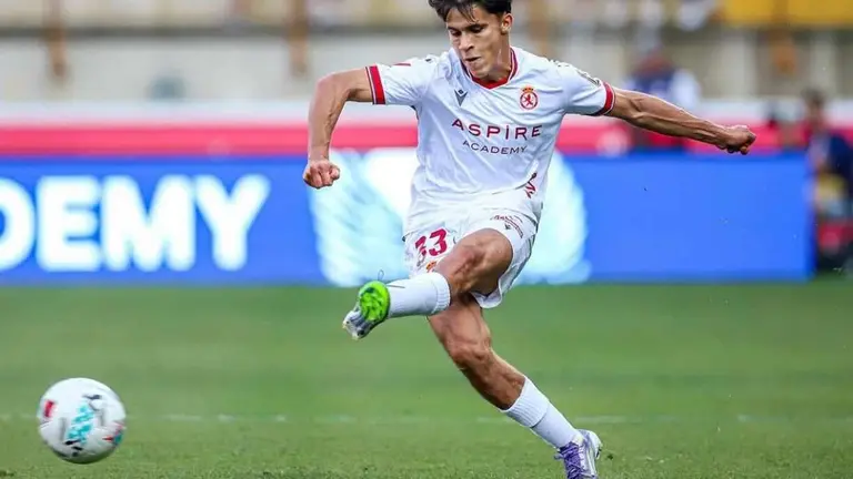 Larios, durante un partido con la Cultural.