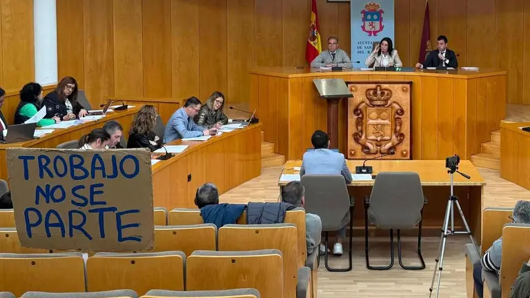 Un instante del pleno de San Andr&eacute;s del Rabanedo.