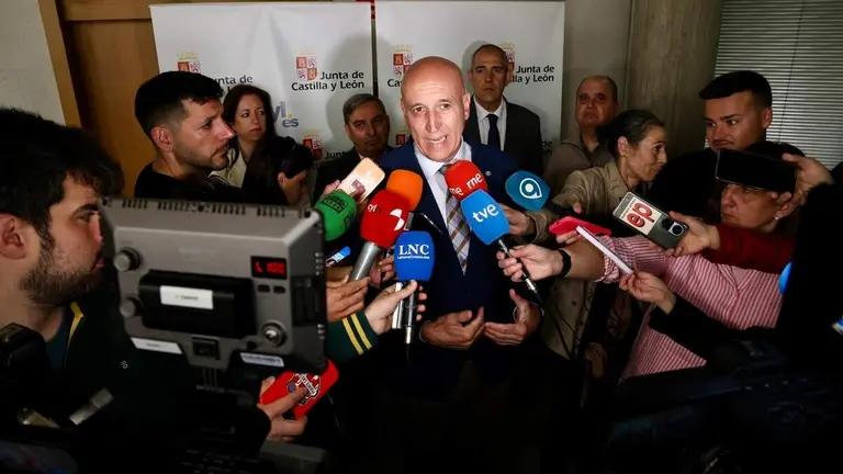 Jos&eacute; Antonio Diez, este mi&eacute;rcoles, durante una comparecencia de prensa. Foto: Campillo