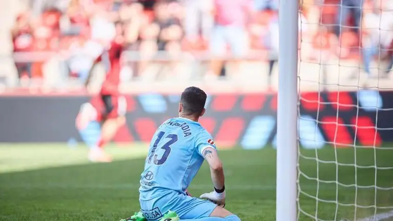 Badia, en un lance del partido ante el Mirand&eacute;s.