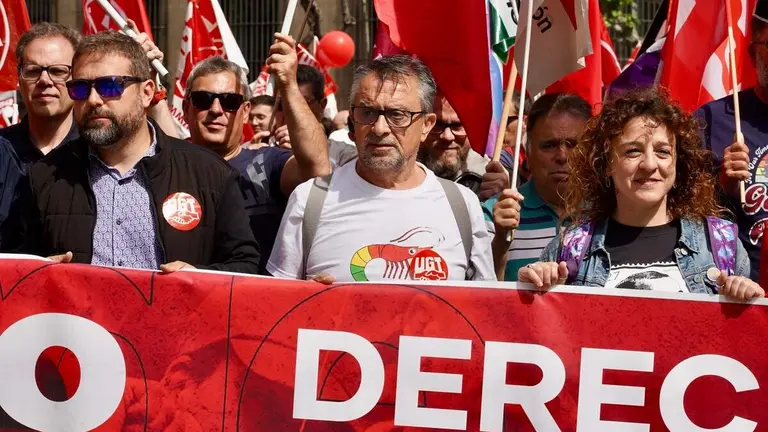 Manifestaci&oacute;n del 1&ordm; de Mayo convocada por UGT y CCOO en Le&oacute;n