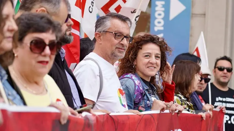 Manifestaci&oacute;n del 1&ordm; de Mayo convocada por UGT y CCOO en Le&oacute;n