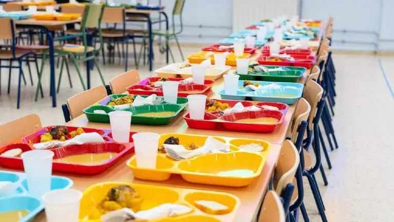 Imagen de archivo de un comedor escolar.
