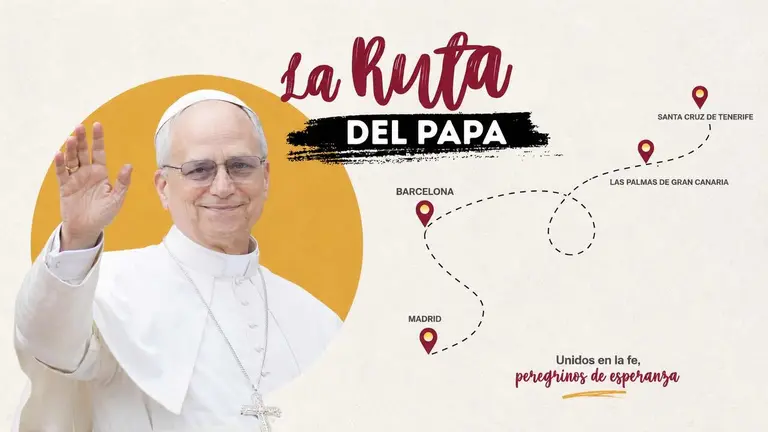 Le&oacute;n XIV inicia este s&aacute;bado su primera visita a Espa&ntilde;a.