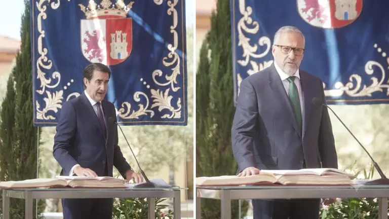 Toma de posesi&oacute;n de los miembros del Gobierno de la XII Legislatura. De izquierda a derecha, Albero D&iacute;az Pico, Alejandro V&aacute;zquez, Cristina Sanchidri&aacute;n, Juan Carlos Su&aacute;rez-Qui&ntilde;ones, Luis Miguel Gonz&aacute;lez Gago, Carlos Poll&aacute;n, Alfonso Fern&aacute;ndez Ma&ntilde;ueco, Isabel Blanco, Carlos Fern&aacute;ndez Carriedo, Mar&iacute;a Gonz&aacute;lez Corral, Joaqu&iacute;n Antonio Pino y Mar&iacute;a Pardo. Fotos: Rub&eacute;n Cacho