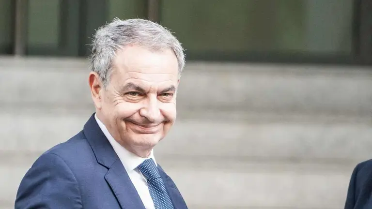 Rodr&iacute;guez Zapatero, a su llegada a la Audiencia Nacional.