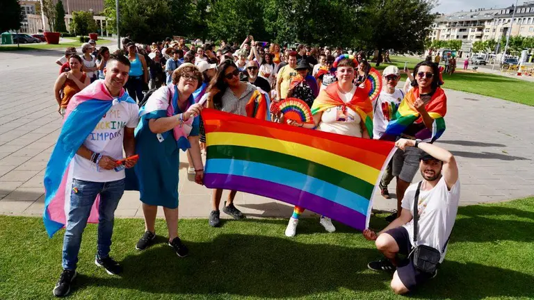 Imagen de archivo de la celebraci&oacute;n del D&iacute;a Internacional del Orgullo LGTBIQ+ en Le&oacute;n. Foto: Campillo.
