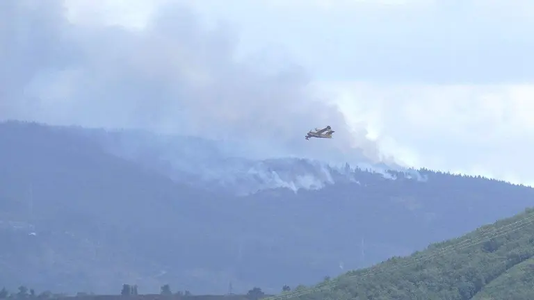 Incendio en el municipio de Congosto (Le&oacute;n)